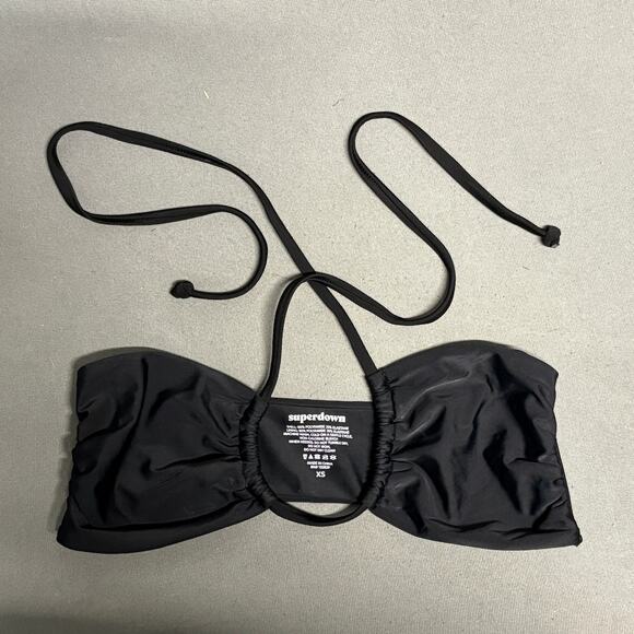 Women's‎ Black Rosie Halter Multi Bikini Top XS - Picture 4 of 10